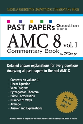 Past Papers Question Bank AMC8 [volume 1]: amc8 math preparation book Cover Image