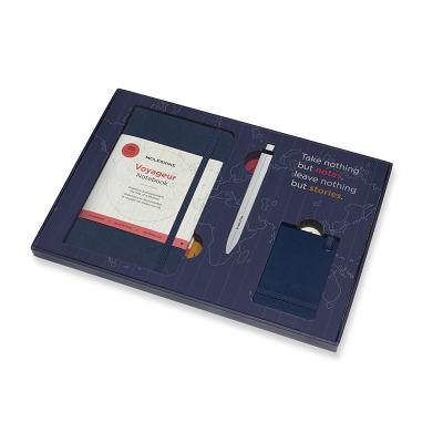 Moleskine Travel Kit, Notebook, Luggage Tag & Pen Set, Ocean Blue By Moleskine Cover Image
