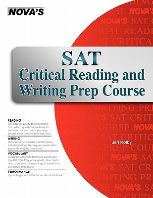 SAT Critical Reading and Writing Prep Course By Jeff Kolby Cover Image