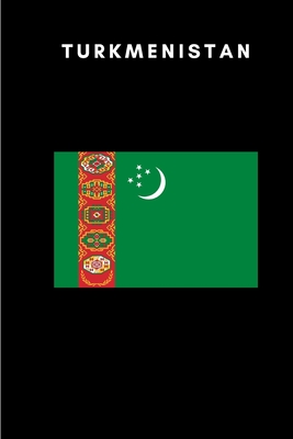 Turkmenistan: Country Flag A5 Notebook to write in with 120 pages Cover Image