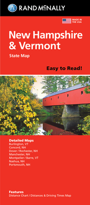 Rand McNally Easy to Read Folded Map: New Hampshire, Vermont State Map Cover Image