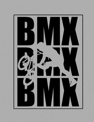 BMX Notebook - 4x4 Quad Ruled: 8.5 x 11 - 200 Pages - Graph Paper - School Student Teacher Office Cover Image