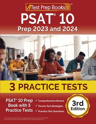 PSAT 10 Prep 2023 and 2024: PSAT 10 Prep Book with 3 Practice Tests [3rd Edition] By Joshua Rueda Cover Image