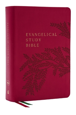 Nkjv, Evangelical Study Bible, Leathersoft, Rose, Red Letter, Comfort Print: Christ-Centered. Faith-Building. Mission-Focused. Cover Image