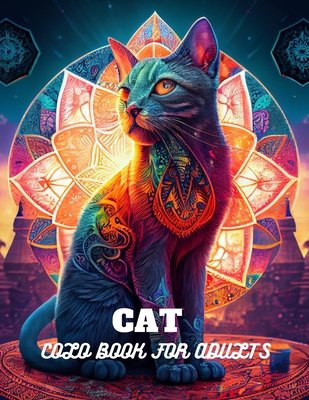 Cat coloring book for adults Cover Image