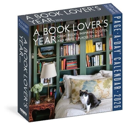 A Book Lover's Year Page-A-Day® Calendar 2026: Great Books, Inspiring Quotes, and Perfect Places to Read By Workman Calendars Cover Image