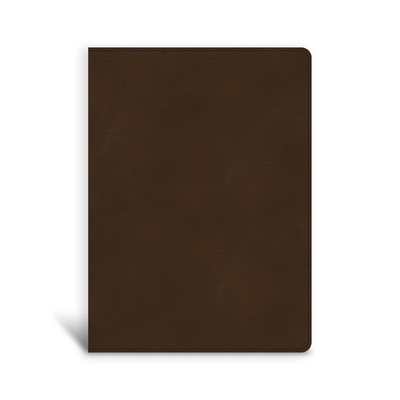 CSB Single-Column Wide-Margin Bible, Brown LeatherTouch By CSB Bibles by Holman Cover Image