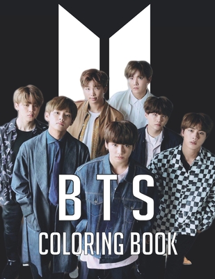 BTS Coloring Book: Funny Bangtan Boys Coloring Books, Stress Relief with BTS Jin, RM, JHope, Suga, Jimin, V, Jungkook Coloring Books for By Omr Publish Cover Image