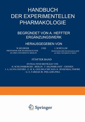 Handbuch Der Experimentellen Pharmakologie -- Ergänzungswerk: Fünfter Band Cover Image