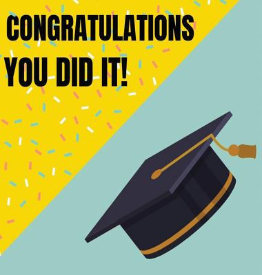 Congratulations Graduate Guest Book Hardcover: Message book to share well wishes and memories, memory book, guest book for graduation party, keepsake, By Lulu and Bell Cover Image