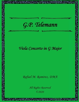 G.P. Telemann Concerto in G Major: For Viola and Piano Cover Image