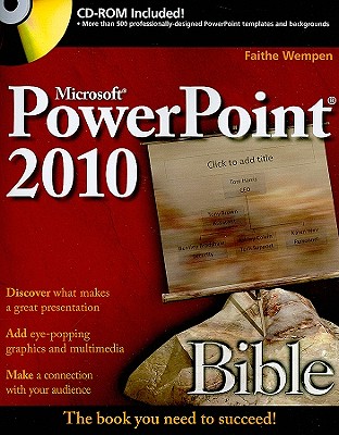 Microsoft PowerPoint 2010 Bible [With CDROM] (Bible (Wiley) #650) Cover Image