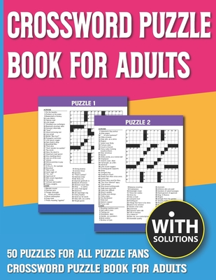 Crossword Puzzle Book For Adults Crossword Book For Fun Challenging Puzzle Games For Adults With Solutions Of Puzzles Large Print Paperback Volumes Bookcafe