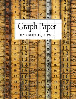 Graph Paper - 1cm Grid Paper, 100 Pages: Metric Graph Paper Notebook (8.5X11) Cover Image