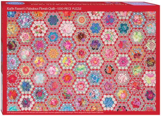 Kaffe Fassett's Fabulous Florals Quilt Jigsaw Puzzle for Adults: 1000 Pieces, Dimensions 29.5 X 19.7 By Kaffe Fassett, Kim McLean (Artist), Liza Prior Lucy (Artist) Cover Image