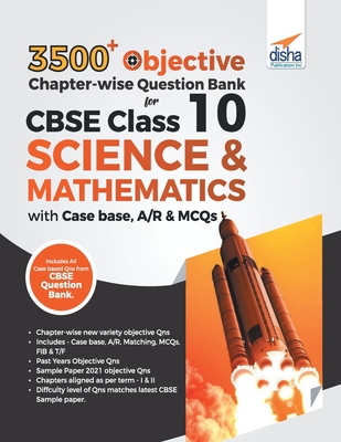3500+ Objective Chapter-wise Question Bank for CBSE Class 10 Science & Mathematics with Case base, A/R & MCQs By Disha Experts Cover Image