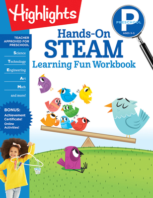 Preschool Hands-On STEAM Learning Fun Workbook (Highlights Learning Fun Workbooks) Cover Image