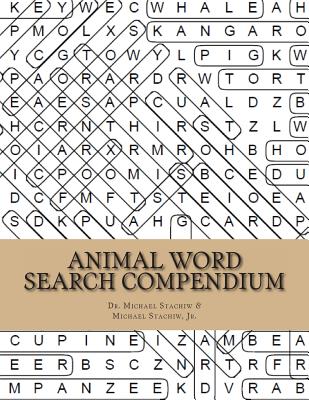 Animal Word Search Compendium Cover Image