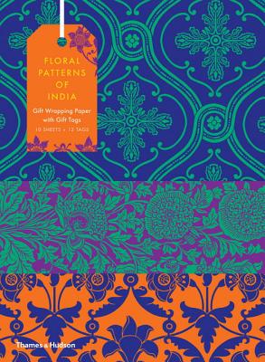 Floral Patterns of India: 10 Sheets of Wrapping Paper with 12 Gift Tags Cover Image