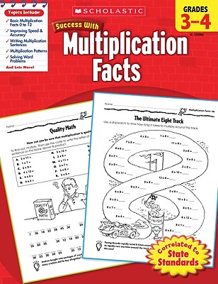 Scholastic Success With Multiplication Facts: Grades 3–4 Workbook Cover Image