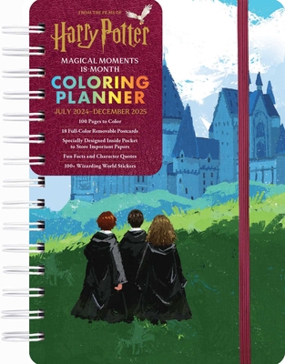 2025 Harry Potter Magical Moments 18-Month Coloring Planner Cover Image