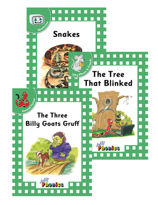 Jolly Phonics Readers, Complete Set Level 3: In Print Letters (American English Edition) By Sara Wernham, Lib Stephen (Illustrator), Kevin Maddison (Illustrator) Cover Image