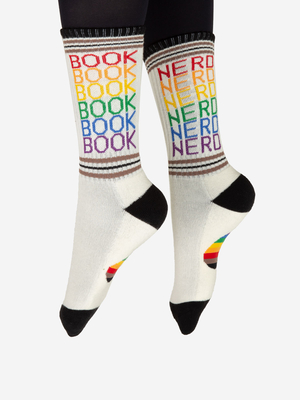 Book Nerd Pride Gym Socks - Large By Out of Print Cover Image