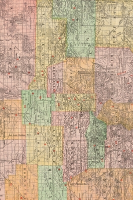 Cover for New Mexico Vintage Map Field Journal Notebook, 50 pages/25 sheets, 4x6