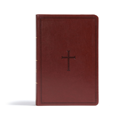 CSB Giant Print Reference Bible, Brown LeatherTouch Cover Image