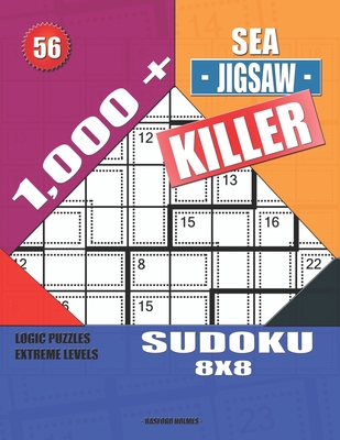 1,000 + Sea jigsaw killer sudoku 8x8: Logic puzzles extreme levels  (Paperback)