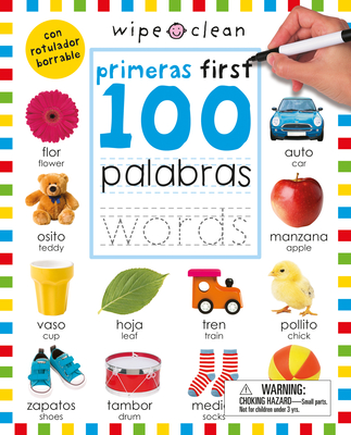 Wipe Clean: First 100 Words / 100 primeras palabras Bilingual (Spanish-English) Cover Image