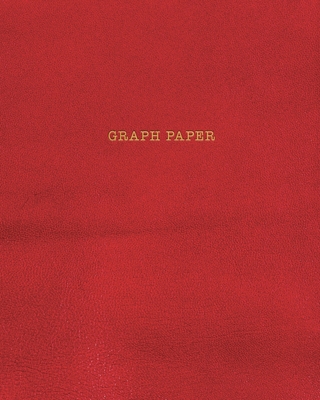 Graph Paper: Executive Style Composition Notebook - Red Leather Style, Softcover - 8 x 10 - 100 pages (Office Essentials) By Birchwood Press Cover Image