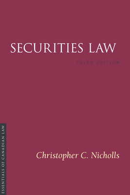 Securities Law 3/E (Essentials of Canadian Law) Cover Image