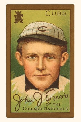 Johnny Evers, Chicago Cubs, baseball card portrait]