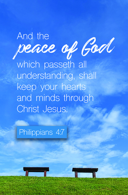 And The Peace  Bulletin (Pkg 100) Funeral By Broadman Church Supplies Staff (Contributions by) Cover Image