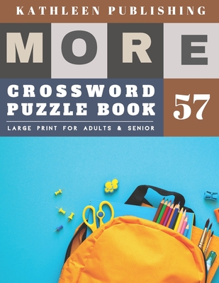 Big Crossword Puzzles Books For Adults Medium: puzzle book for adults &  seniors - activity book for adults