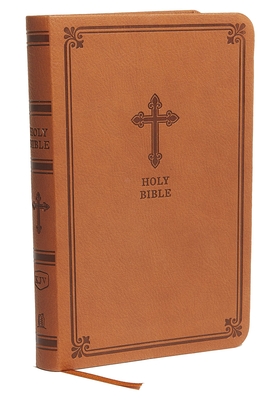 Kjv, Value Thinline Bible, Compact, Leathersoft, Brown, Red Letter Edition, Comfort Print Cover Image
