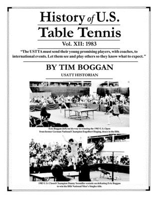 History of U.S. Table Tennis Volume 12 Cover Image