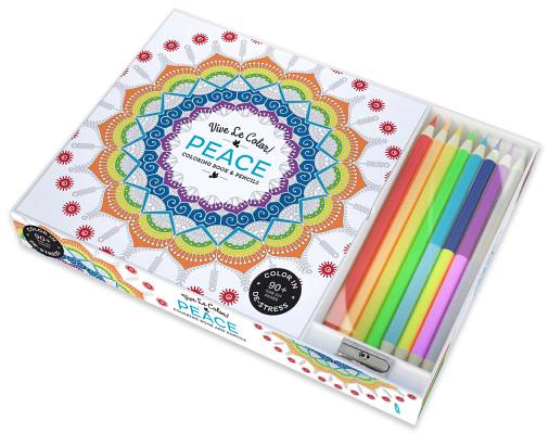 Download Vive Le Color Peace Adult Coloring Book And Pencils Color Therapy Kit Indiebound Org