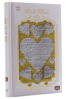 Sequin Sparkle and Change Bible: Silver and Gold NKJV: New King James Version By Thomas Nelson Cover Image