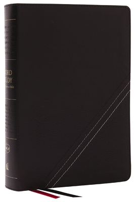 Nkjv, Word Study Reference Bible, Bonded Leather, Black, Red Letter, Thumb Indexed, Comfort Print: 2,000 Keywords That Unlock the Meaning of the Bible Cover Image