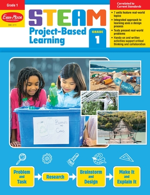 Steam Project-Based Learning, Grade 1 Teacher Resource Cover Image