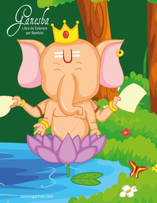 Ganesha Libro da Colorare per Bambini Cover Image