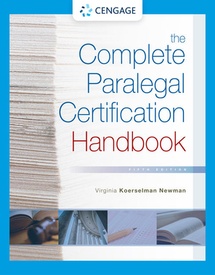 The Complete Paralegal Certification Handbook (Mindtap Course List) By Virginia Koerselman Newman Cover Image