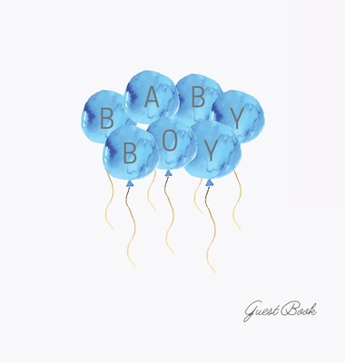 Boy baby shower guest book (Hardback) By Lulu and Bell Cover Image