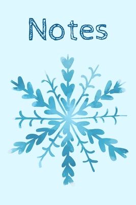 Notes: Beautiful Notebook With Blue Snowflake Perfect For Gifts 6x9 Cover Image