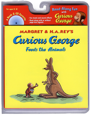 Curious George Feeds the Animals Book & Cd Cover Image