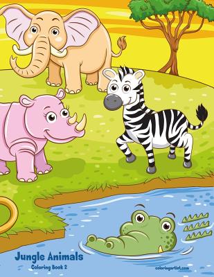 Jungle Animals Coloring Book 2 (Paperback) | The Reading Bug
