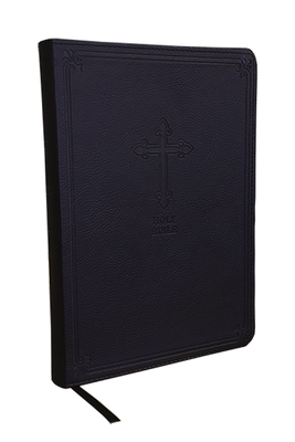 Kjv, Value Thinline Bible, Large Print, Leathersoft, Black, Red Letter Edition, Comfort Print By Thomas Nelson Cover Image