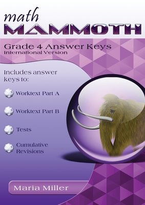 Math Mammoth Grade 4 Answer Keys, International Version Cover Image